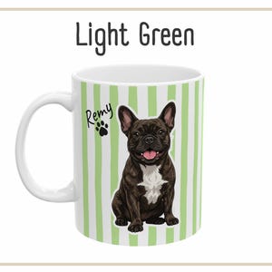 Custom Dog Mug in Green