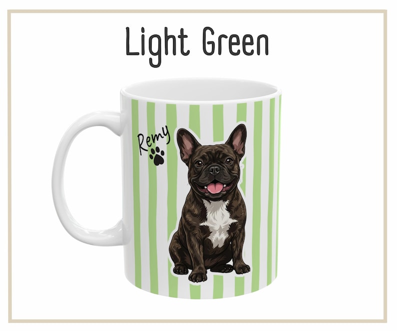 Custom Dog Mug in Green
