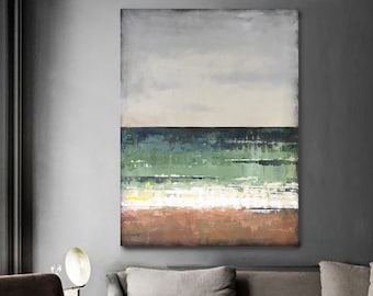 The gray Day on the Ocean 30x40"