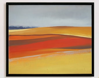 Spa Fields Framed 20x24" Oil Acrylic