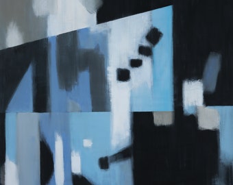 Blue Blues 48X48 in