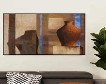 Feminine Shapes 24x48 inch Framed