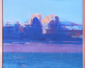 Sunrise 12x12 inch Oil Acrylic Bo Kravchenko
