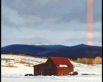 Winter Utah 36x36inch Oil
