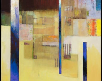 Linear Abstract #1 36X36 in Oil Bo Kravchenko