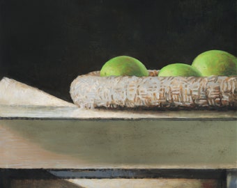 Three Green Apples
