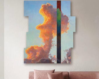 Fragmented Majestic Oil Painting