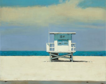 Bright Lonely Day 30x30" Oil Acrylic Bo Kravchenko