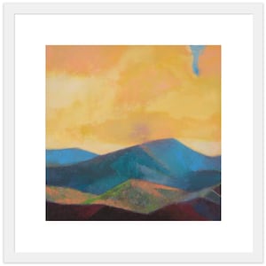 After a trip to the mountains 10x10 in Art Print on Paper