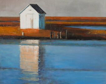 White Beach Hut Shed