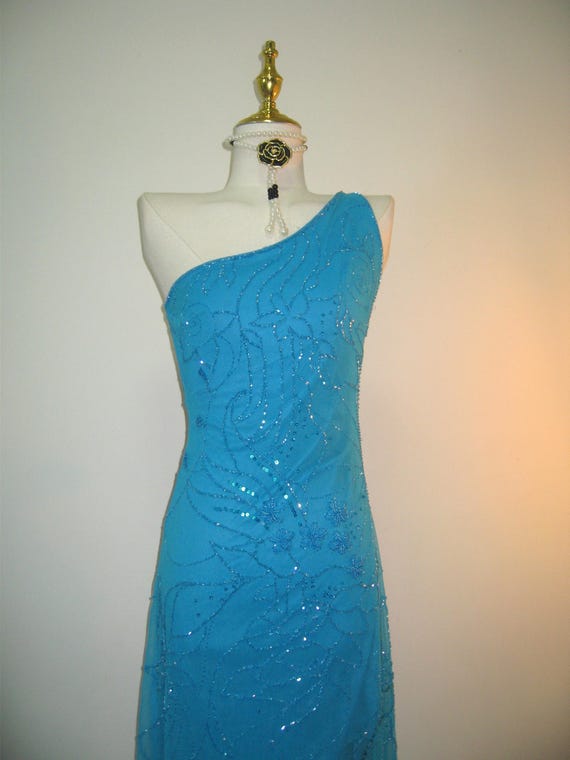 Vintage cache beaded dress