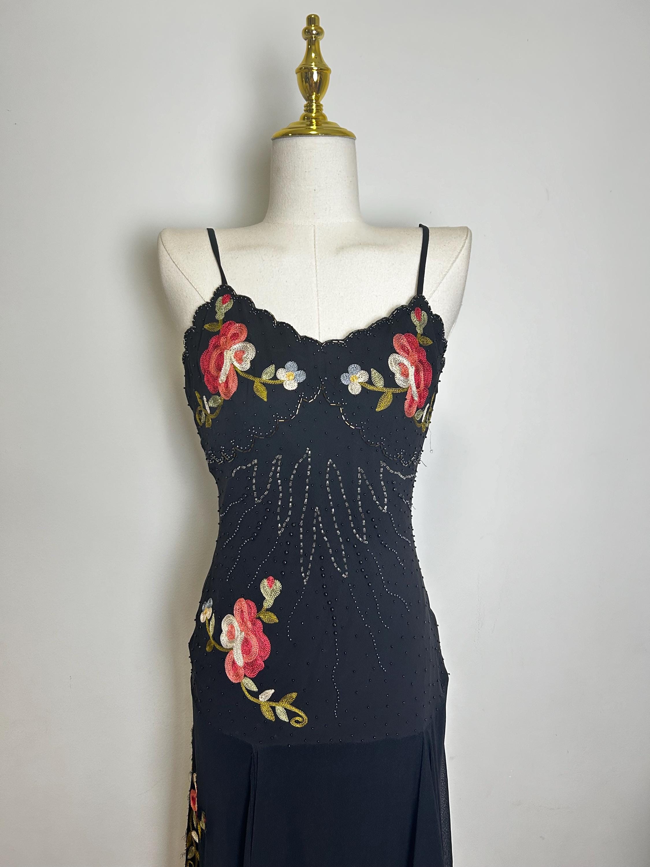 vintage cache sequin dress Cache | Dresses | Vintage Cache Black Sequin Sheath Dress