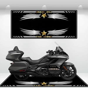Honda Style Goldwing Motorcycle Mat  Personalized Rug Motorcycle Floor Bottom