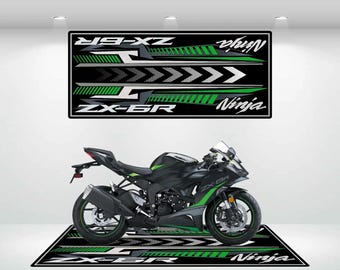 カワサキ Ninja ZX-10R パーソナライズピットマット オートバイ