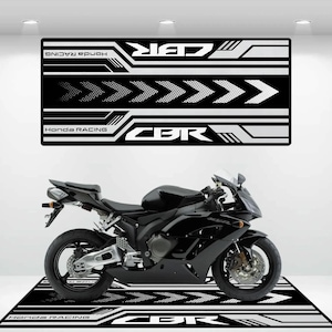 Honda Style CBR 1000RR Motorcycle Mat Personalized Rug Motorcycle Floor Bottom