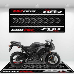 Honda Style CBR600RR Motorcycle Mat Personalized Rug Motorcycle Floor Bottom