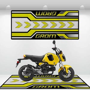 Honda Style Grom Motorcycle Mat  Personalized Rug Motorcycle Floor Bottom