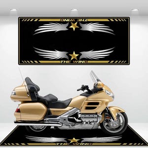 Honda Style Goldwing Motorcycle Mat  Personalized Rug Motorcycle Floor Bottom