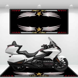 Honda Style Goldwing Motorcycle Mat  Personalized Rug Motorcycle Floor Bottom