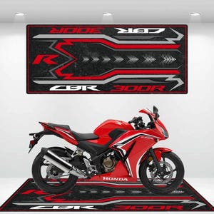 Motorcycle Mat for Honda CBR300R - Personalized Rug Motorcycle Floor Bottom