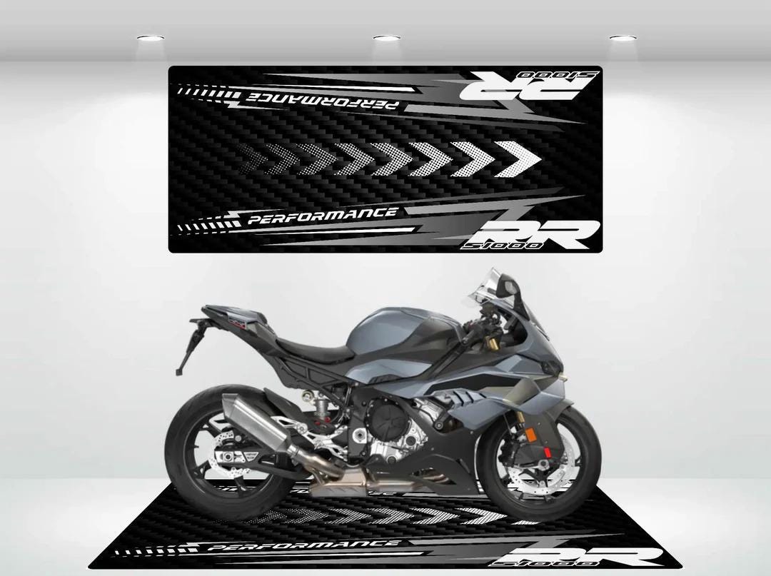 BMW Style S1000RR Motorcycle Personalized Rug Motorcycle Floor Bottom ...