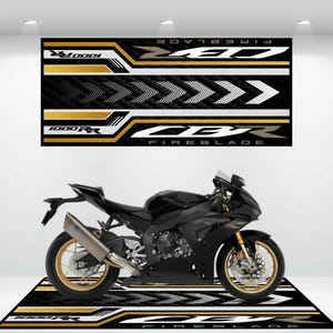 Honda Style CBR 1000RR-R Fireblade SP Personalized Rug Motorcycle Floor Bottom