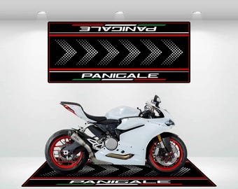 Motorcycle Mat Designed for Ducati Panigale Global - Personalized Rug Motorcycle Floor Bottom