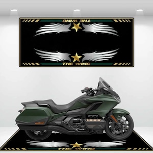 Honda Style Goldwing Motorcycle Mat  Personalized Rug Motorcycle Floor Bottom