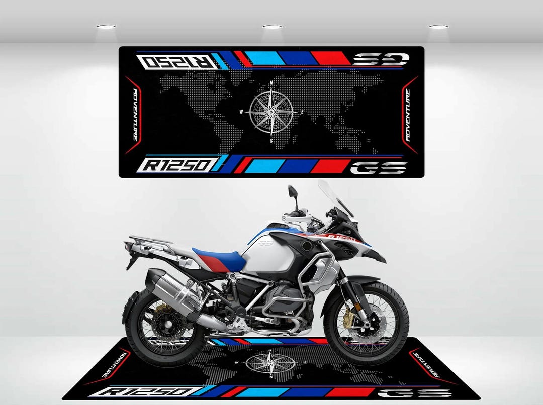 BMWスタイル R1250-GS バイクマット パーソナライズラグ バイクフロア