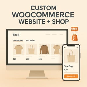 WordPress WooCommerce Website Design, Custom Website for you! Ecommerce Web Design, Mobile Responsive, Shopping Cart, Payment integration