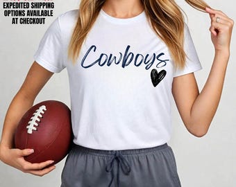 Comfort Colors® Personalize Team Spirit Shirt, Cowboy Custom School Mascot Shirt, Game Day Outfit, Cheer Mascot Shirt, Girly Mascot Shirt