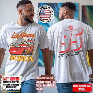 Vintage Lightning McQueen Comfort Colors Shirt, Disney Pixar Cars Shirt, Retro McQueen Graphic Tee, Disney Family Vacation Trip Shirt 2026 image 1