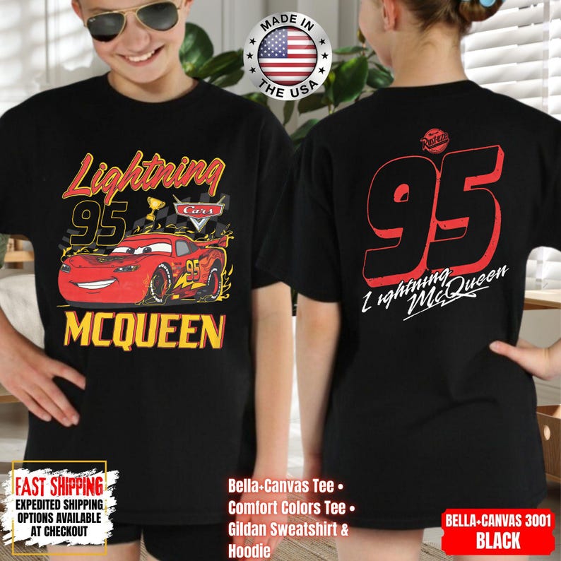 Vintage Lightning McQueen Comfort Colors Shirt, Disney Pixar Cars Shirt, Retro McQueen Graphic Tee, Disney Family Vacation Trip Shirt 2026 image 16