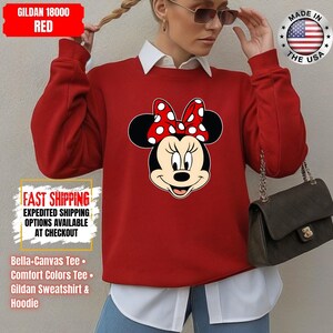 Disney Classic Minnie Mouse Shirt Retro Minnie T-Shirt for Disneyland Trip, Disneyland Holiday Family Matching Shirt, Disney Minnie Gift Tee image 14
