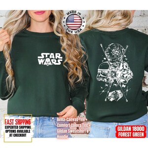 Disney Star Wars Shirt, Mandalorian Sweatshirt, Darth Vader Comfort Colors Shirt, Chewbacca Shirt, Star Jedi Shirt, Luke Skywalker Tee image 16