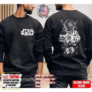 Disney Star Wars Shirt, Mandalorian Sweatshirt, Darth Vader Comfort Colors Shirt, Chewbacca Shirt, Star Jedi Shirt, Luke Skywalker Tee image 9