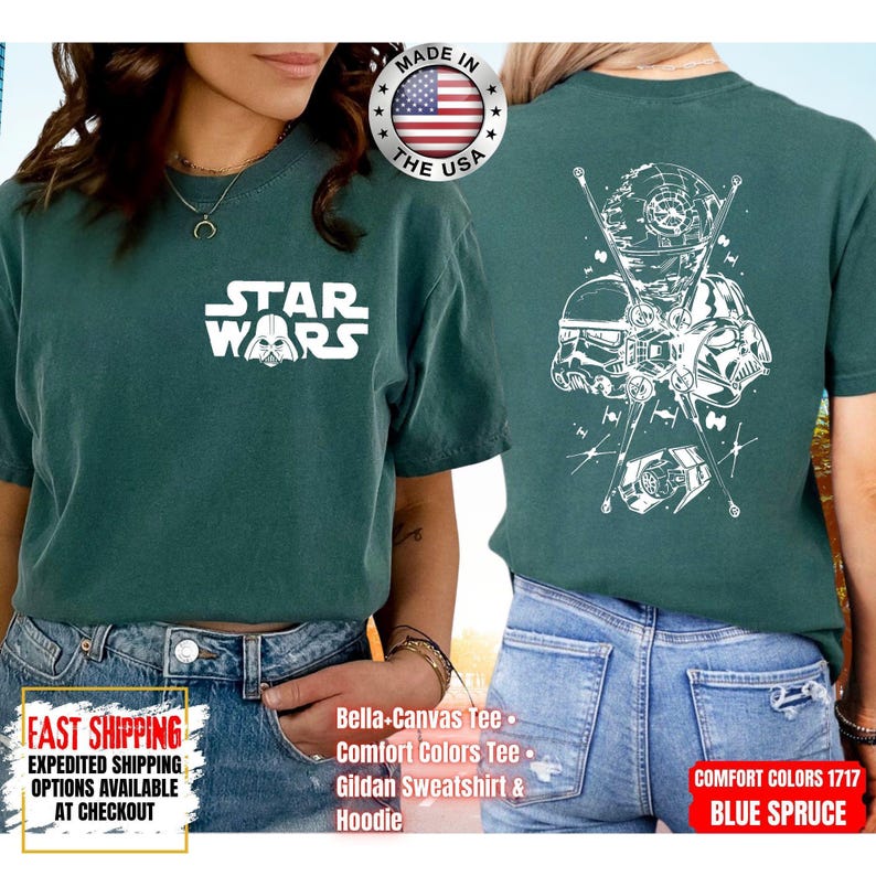 Disney Star Wars Shirt, Mandalorian Sweatshirt, Darth Vader Comfort Colors Shirt, Chewbacca Shirt, Star Jedi Shirt, Luke Skywalker Tee image 14