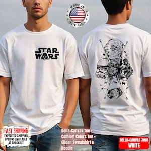 Disney Star Wars Shirt, Mandalorian Sweatshirt, Darth Vader Comfort Colors Shirt, Chewbacca Shirt, Star Jedi Shirt, Luke Skywalker Tee image 1