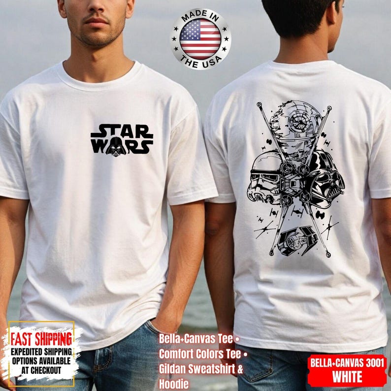 Disney Star Wars Shirt, Mandalorian Sweatshirt, Darth Vader Comfort Colors Shirt, Chewbacca Shirt, Star Jedi Shirt, Luke Skywalker Tee image 1