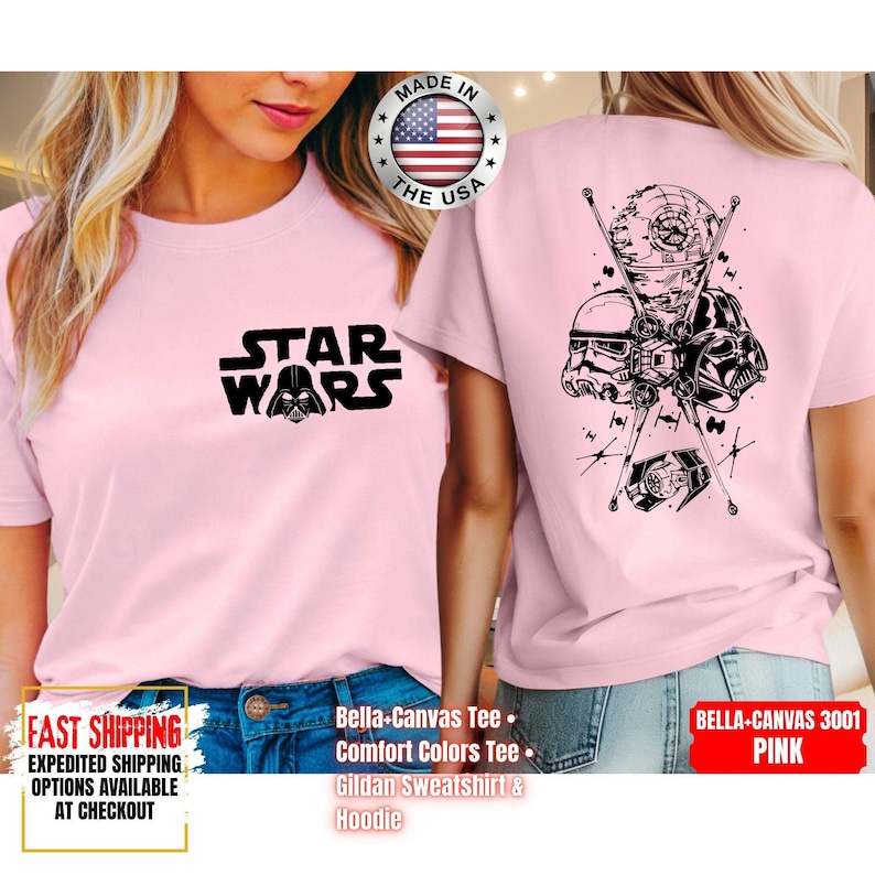 Disney Star Wars Shirt, Mandalorian Sweatshirt, Darth Vader Comfort Colors Shirt, Chewbacca Shirt, Star Jedi Shirt, Luke Skywalker Tee image 10