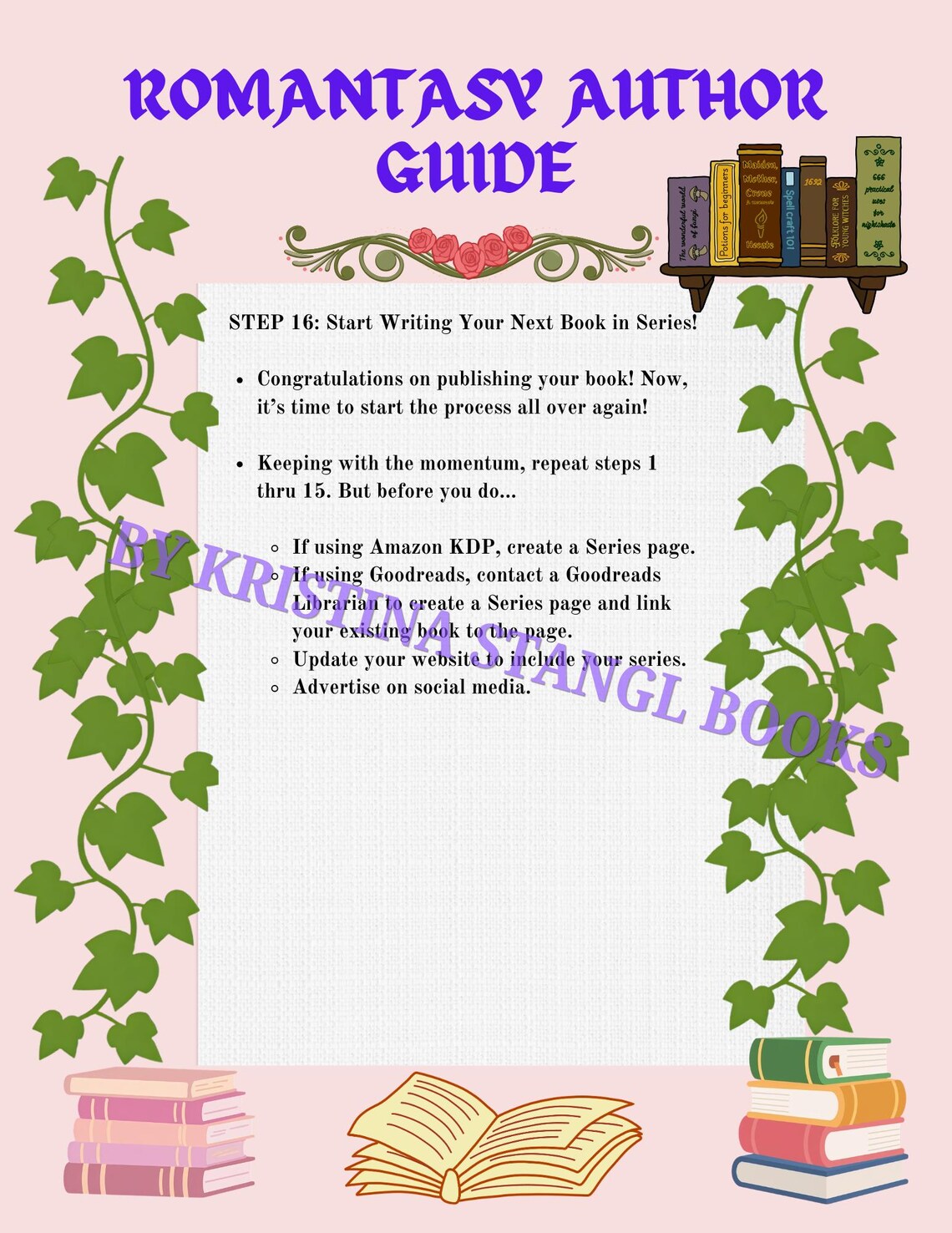 A Romantasy Author's Guide to Writing & Publishing Romantasy Books - Etsy