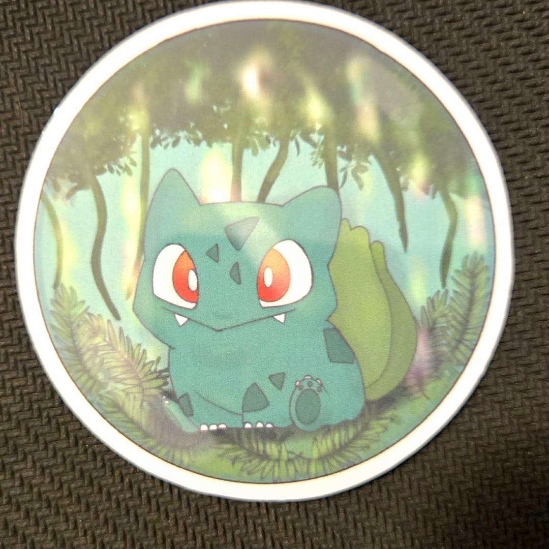 Grass Pokemon Vinyl Sticker - Etsy