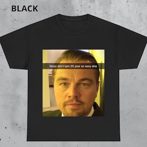 Rolig Leonardo DiCaprio Meme T-shirt - 25-årspresent
