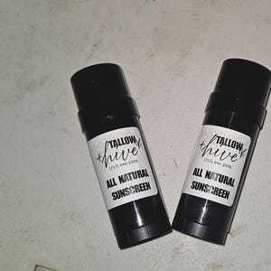 All Natural Tallow Based Sunscreen