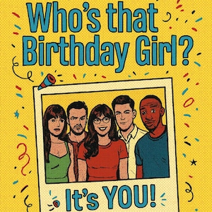 Tarjeta de cumpleaños para niña nueva