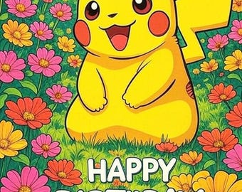 ピカチュウの誕生日カード - ポケモンの誕生日カード - デジタルの誕生