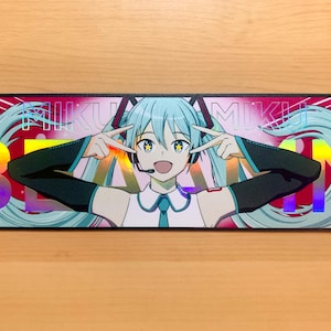 Miku Miku Beam sticker / Specialized Vinyl Sticker with 3D Textures // Miku series