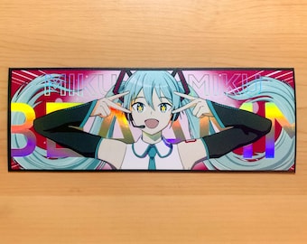 Miku Miku Beam sticker / Specialized Vinyl Sticker with 3D Textures // Miku series