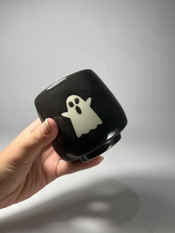 Handmade Ghost Mug: Spooky Ceramic Coffee Cup