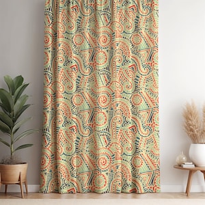 Boho Paisley Panel: Ethnischer Mandala Print, Indie Home Decor